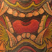 tattoo galleries/ - oni on leg tattoo